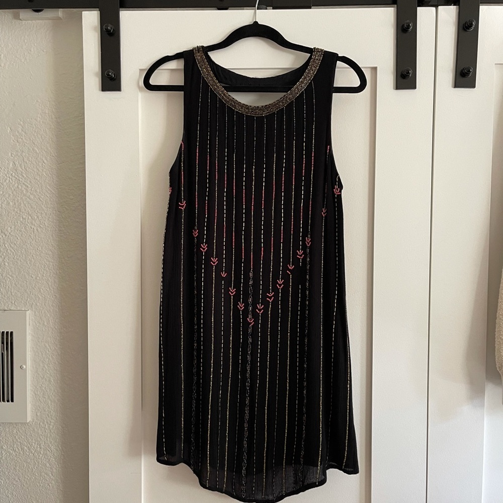 Free People Beaded Mini Dress